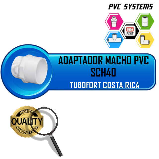 APATADOR MACHO 1/2" PRESIÓN SCH40 PVC BLANCO