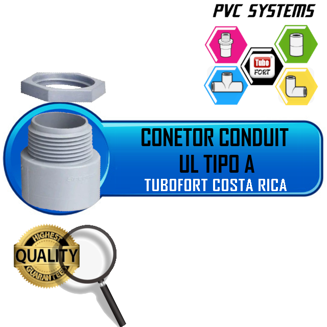 CONECTOR CONDUIT PVC UL