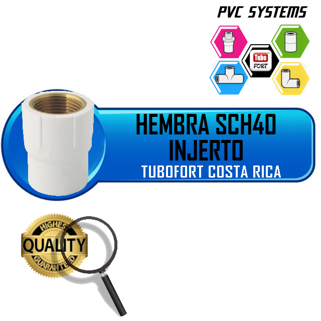 HEMBRA INJERTO METAL 1/2" SCH40