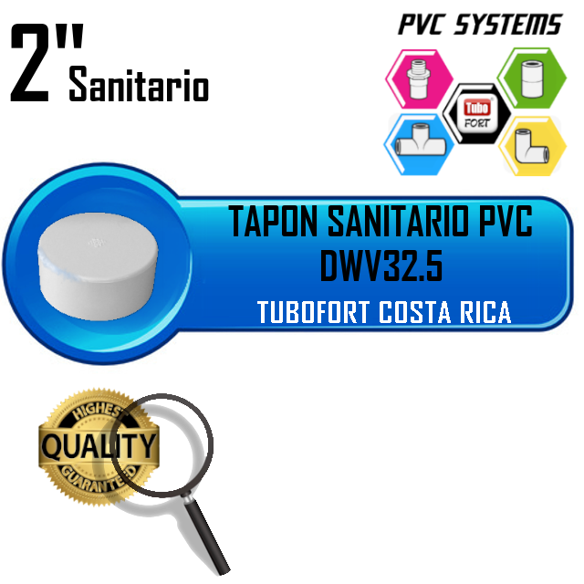TAPON 2" PVC SANITARIO DRENAJE
