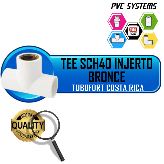 TEE INJERTO METAL 1/2" SCH40