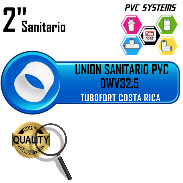 UNION 2" PVC DRENAJE SANITARIO