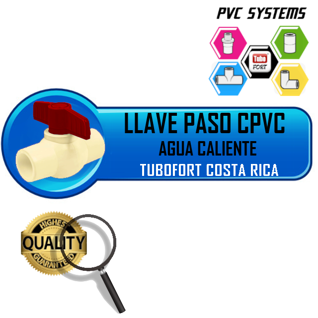 LLAVE PASO CPVC 1/2" TERMEX TUBOFORT