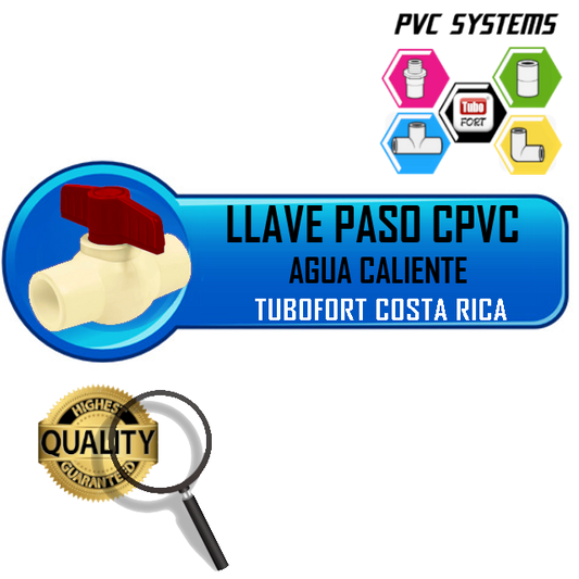 LLAVE PASO CPVC 1/2" TERMEX TUBOFORT