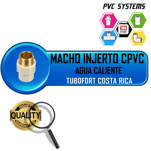 MACHO INJERTO METAL CPVC 1/2" TERMEX TUBOFORT