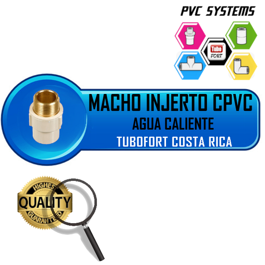 MACHO INJERTO METAL CPVC 1/2" TERMEX TUBOFORT