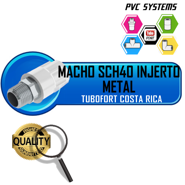 MACHO INJERTO METAL 1/2" SCH40