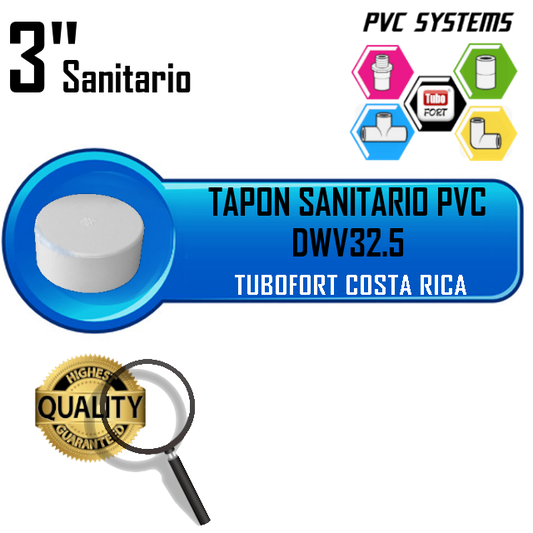 TAPON 3" PVC SANITARIO DRENAJE