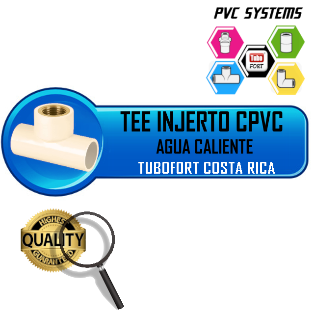 TEE INJERTO METAL CPVC 1/2" TERMEX TUBOFORT