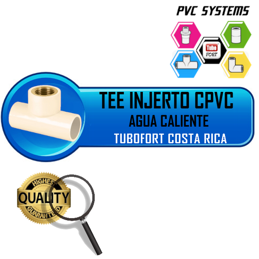 TEE INJERTO METAL CPVC 1/2" TERMEX TUBOFORT