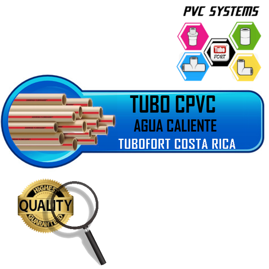 TUBO CPVC 1/2" TERMEX 6 METROS TUBOFORT