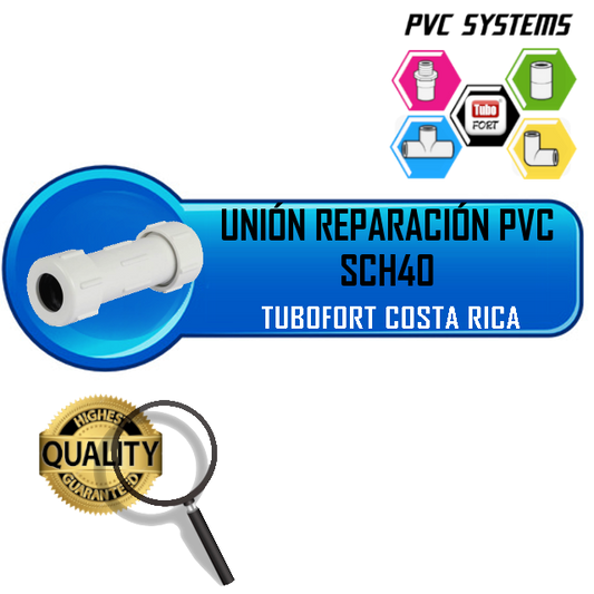 UNION REPARACIÓN 1/2" PRESIÓN SCH40 PVC BLANCO